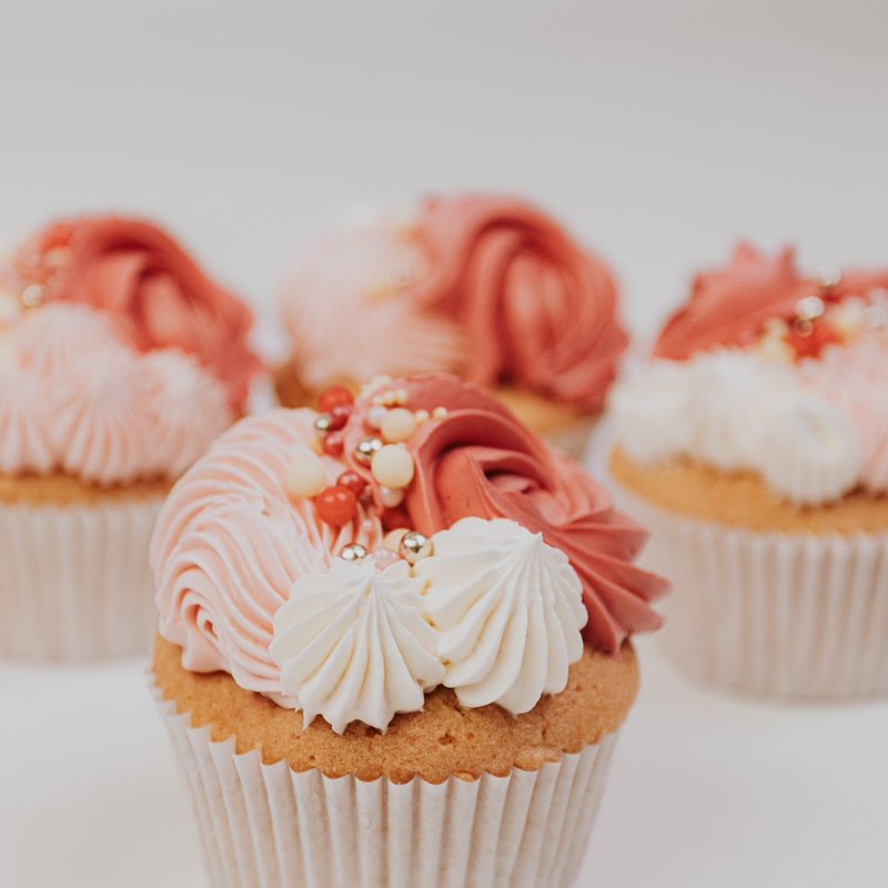Cupcakes Koraal Parels